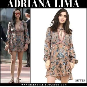 For love & lemons floral mini dress